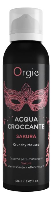 Хрустящая пенка для массажа Orgie Acqua Croccante Sakura с ароматом сакуры - 150 мл. - ORGIE - купить с доставкой в Астрахани