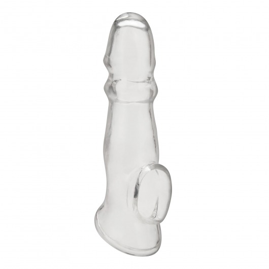 Прозрачная насадка для пениса Girthy Penis Enhancing Sleeve Extension - 17,1 см. - BlueLine - в Астрахани купить с доставкой