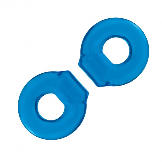 Комплект из двух колец для пениса 2-Pack Ultra-Stretch Stamina Endurance Ring - BlueLine - в Астрахани купить с доставкой