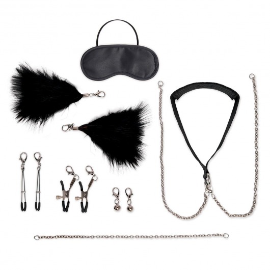 Большой эротический набор из 12 предметов Interchangeable Collar   Nipple Clips Set - Lux Fetish - купить с доставкой в Астрахани
