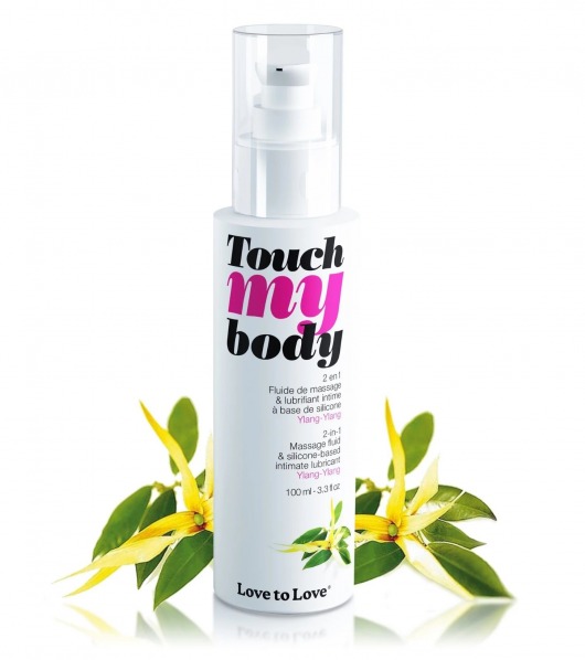 Силиконовый лубрикант 2-в-1 Touch My Body с ароматом иланг-иланга - 100 мл. - Love to Love - купить с доставкой в Астрахани