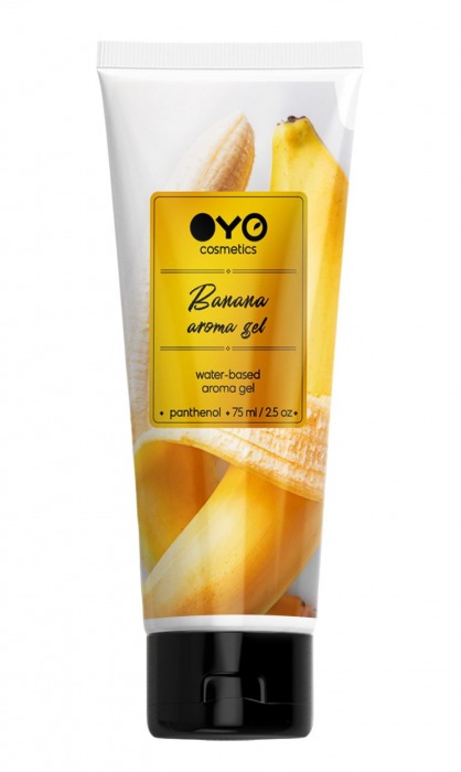 Лубрикант на водной основе OYO Aroma Gel Banana с ароматом банана - 75 мл. - OYO - купить с доставкой в Астрахани
