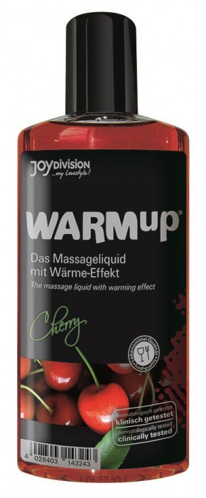 Разогревающее масло WARMup Cherry - 150 мл. - Joy Division - купить с доставкой в Астрахани
