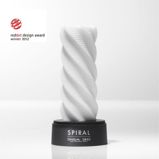Белый 3D мастурбатор SPIRAL - Tenga - в Астрахани купить с доставкой
