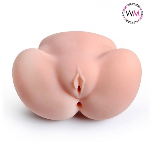 Реалистичный мастурбатор с двумя функциональными отверстиями - Erowoman-Eroman - в Астрахани купить с доставкой