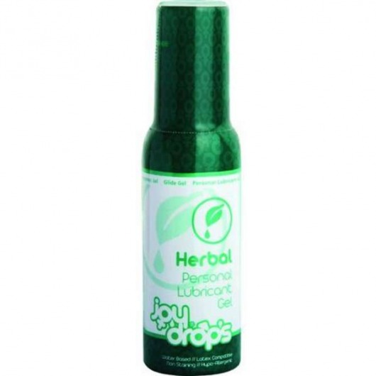 Смазка на водной основе JoyDrops Herbal - 100 мл. - JoyDrops - купить с доставкой в Астрахани