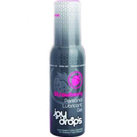 Смазка на водной основе со вкусом клубники JoyDrops Strawberry - 100 мл. - JoyDrops - купить с доставкой в Астрахани