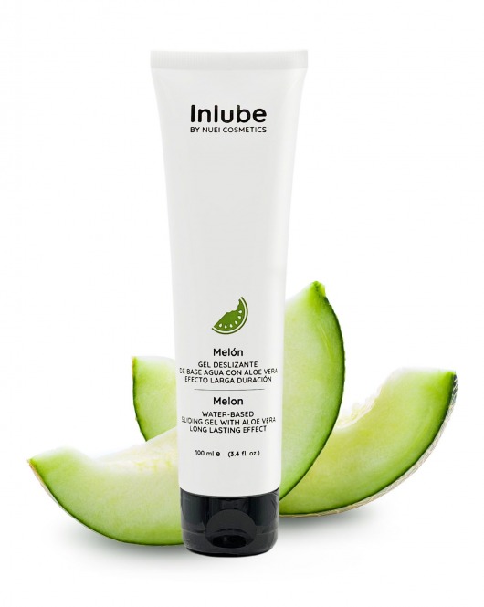 Лубрикант на водной основе Nuei Inlube с алоэ вера и ароматом дыни - 100 мл. - Nuei cosmetics - купить с доставкой в Астрахани