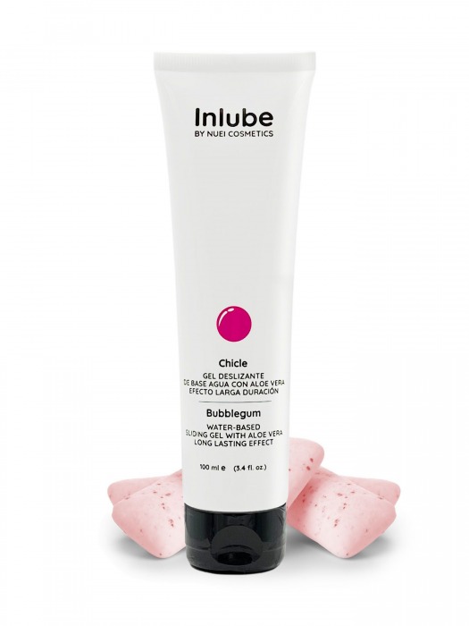 Лубрикант на водной основе Nuei Inlube с алоэ вера и ароматом бабл-гам - 100 мл. - Nuei cosmetics - купить с доставкой в Астрахани