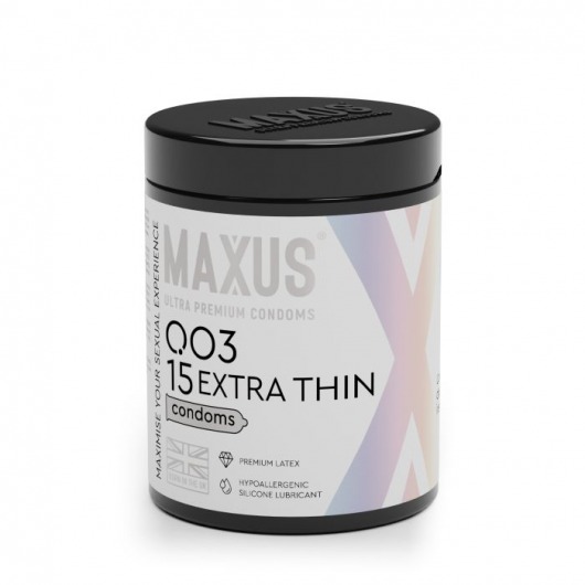 Экстремально тонкие презервативы MAXUS 003 Extra Thin - 15 шт. - Maxus - купить с доставкой в Астрахани