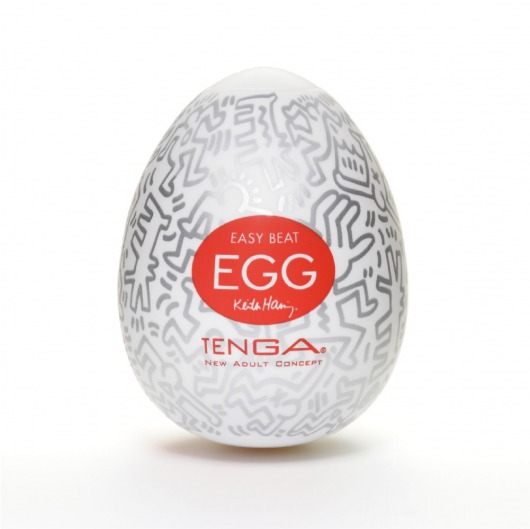 Мастурбатор-яйцо Keith Haring EGG PARTY - Tenga - в Астрахани купить с доставкой