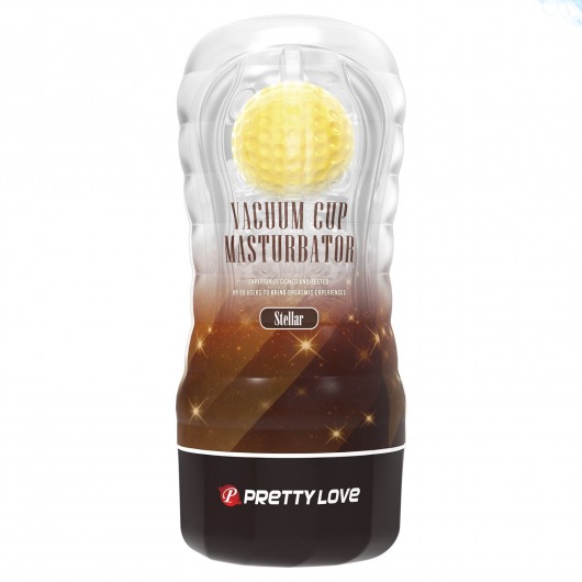 Прозрачный текстурированный мастурбатор Vacuum Cup Masturbator Stellar - Baile - в Астрахани купить с доставкой