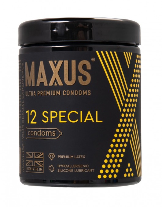 Презервативы с точками и рёбрами MAXUS Special - 12 шт. - Maxus - купить с доставкой в Астрахани