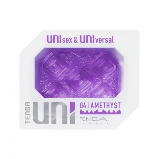 Фиолетовый мастурбатор-стимулятор Tenga Uni Amethyst - Tenga - в Астрахани купить с доставкой