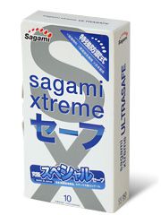 Презервативы Sagami Xtreme Ultrasafe с двойным количеством смазки - 10 шт. - Sagami - купить с доставкой в Астрахани