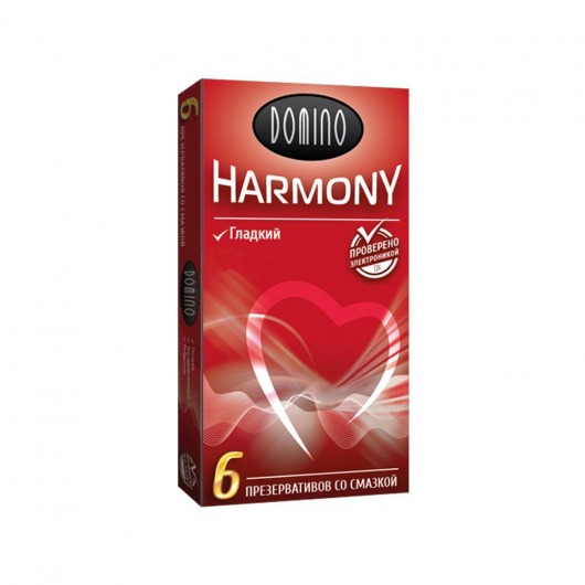 Гладкие презервативы Domino Harmony - 6 шт. - Domino - купить с доставкой в Астрахани