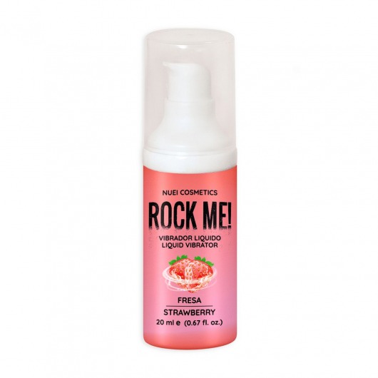 Жидкий вибратор Nuei Rock Me! с ароматом клубники - 20 мл. - Nuei cosmetics - купить с доставкой в Астрахани