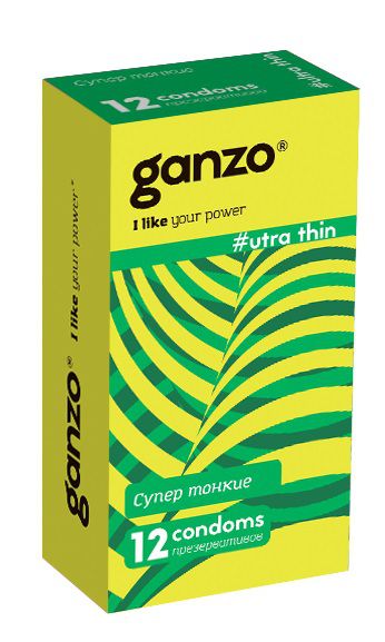 Ультратонкие презервативы Ganzo Ultra thin - 12 шт. - Ganzo - купить с доставкой в Астрахани