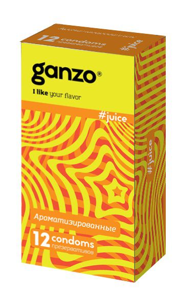 Ароматизированные презервативы Ganzo Juice - 12 шт. - Ganzo - купить с доставкой в Астрахани