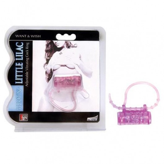 Эрекционное кольцо с вибратором LITTLE LILAC - Dream Toys - в Астрахани купить с доставкой