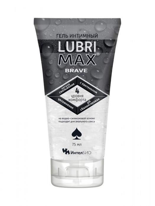 Водно-силиконовый интимный гель-смазка Lubrimax Brave - 75 мл. - ИнтелБИО - купить с доставкой в Астрахани