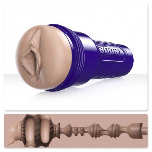 Телесный мастурбатор-вагина Fleshlight Boost Bang - Fleshlight - в Астрахани купить с доставкой