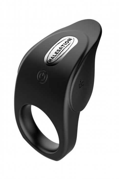 Черное эрекционное виброкольцо Vibro Lust Ring - MALESATION - в Астрахани купить с доставкой