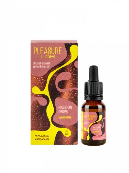 Капли с согревающим эффектом Passion Drips Warming - 15 мл. - Pleasure Lab - купить с доставкой в Астрахани