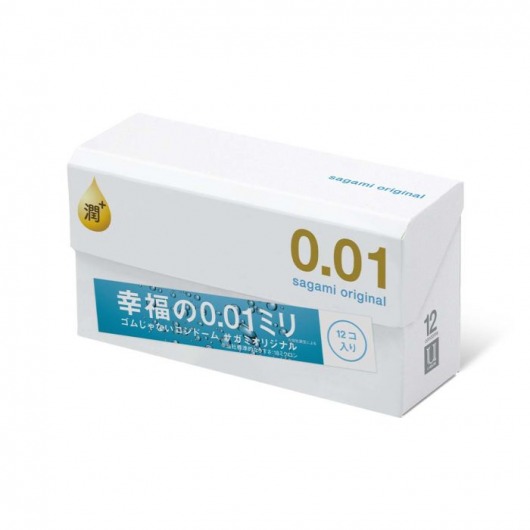 Увлажнённые презервативы Sagami Original 0.01 Extra Lub - 12 шт. - Sagami - купить с доставкой в Астрахани