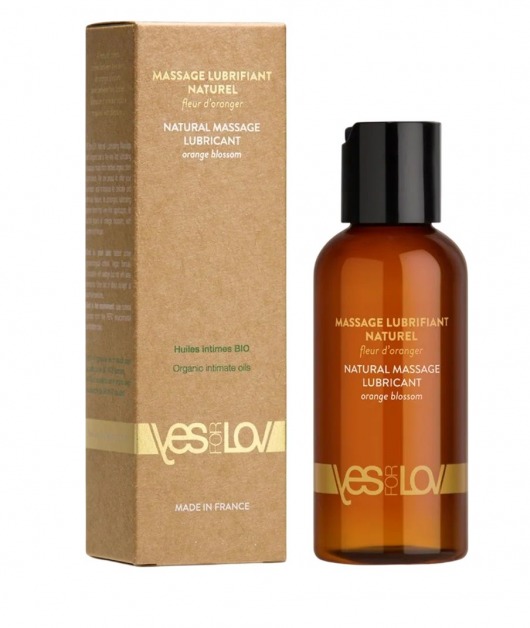 Натуральная массажная смазка Natural Lubricant Orange Blossom - 100 мл. - YESforLOV - купить с доставкой в Астрахани