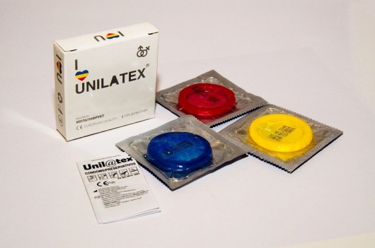 Разноцветные ароматизированные презервативы Unilatex Multifruits - 3 шт. - Unilatex - купить с доставкой в Астрахани