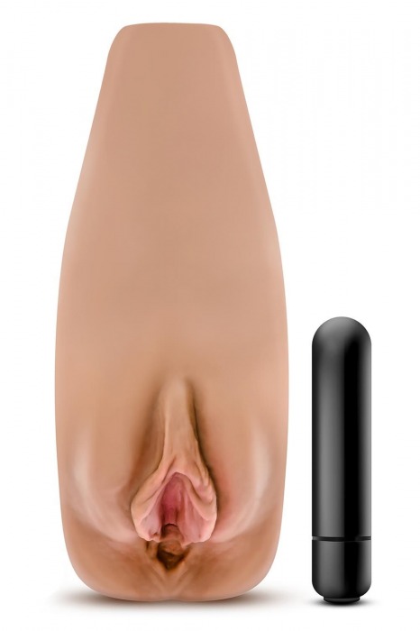 Маструбатор-вагина с вибрацией Soft   Wet Renata Realistic Tan Masturbator - Blush Novelties - в Астрахани купить с доставкой