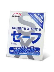 Презерватив Sagami Xtreme Ultrasafe с двойным количеством смазки - 1 шт. - Sagami - купить с доставкой в Астрахани
