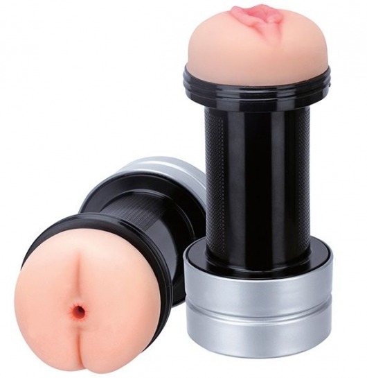 Мастурбатор 2-в-1 REALSTUFF 2 IN 1 HUMMER ANUS   VAGINA: вагина и анус - Dream Toys - в Астрахани купить с доставкой