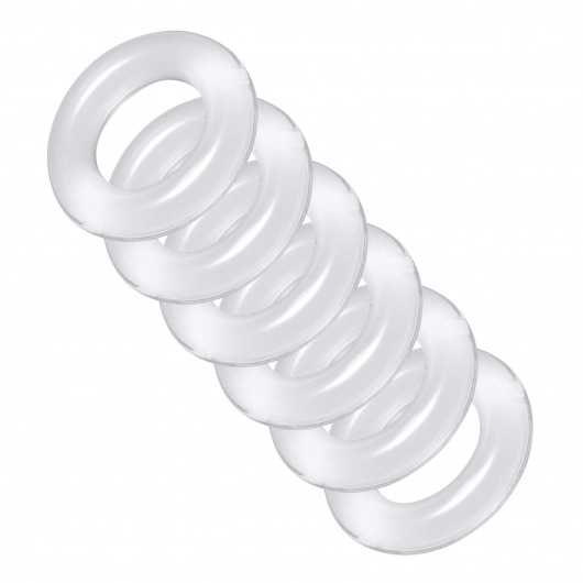Комплект из 6 прозрачных эрекционных колец Ring Master Custom Ball Stretcher Kit - XR Brands - в Астрахани купить с доставкой