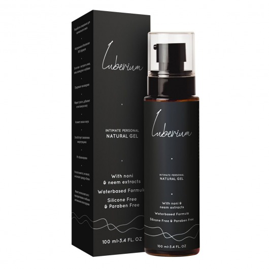 Интимный гель на водной основе с экстрактами нони и нима Luberium Natural Gel - 100 мл. - Luberium - купить с доставкой в Астрахани