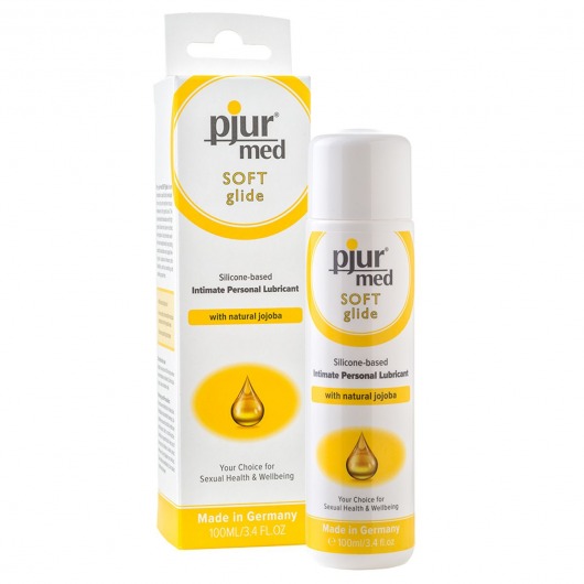 Силиконовый лубрикант с жожоба pjur MED Soft glide - 100 мл. - Pjur - купить с доставкой в Астрахани