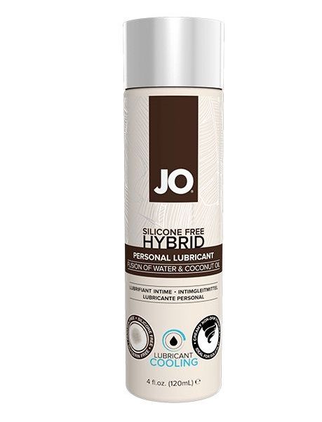 Водно-масляный лубрикант с охлаждающим эффектом JO Silicon free Hybrid Lubricant COOLING - 120 мл. - System JO - купить с доставкой в Астрахани