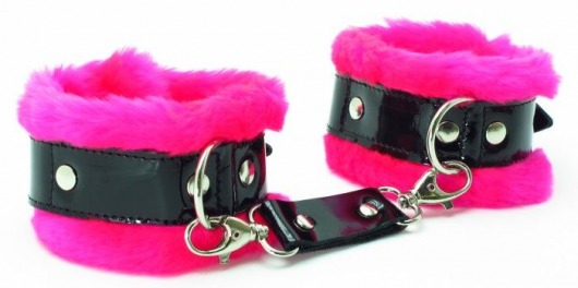 Розовые наручники с мехом BDSM Light - БДСМ Арсенал - купить с доставкой в Астрахани