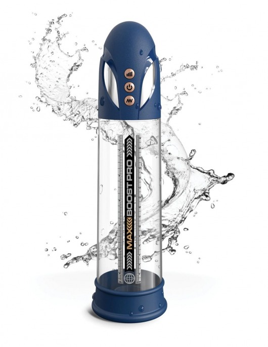 Синяя вакуумная автоматическая помпа Max Boost Pro Flow - Pipedream - в Астрахани купить с доставкой