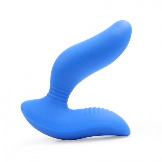 Синий вибромассажер простаты 3,5’’ Curve P-spot Massager - 12 см. - Erokay - в Астрахани купить с доставкой