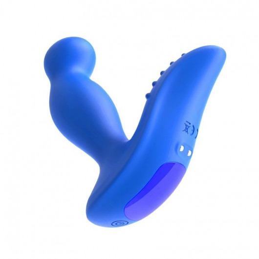 Синий вибромассажер простаты 3,5’’ P-spot Massager - 12,5 см. - Erokay - в Астрахани купить с доставкой