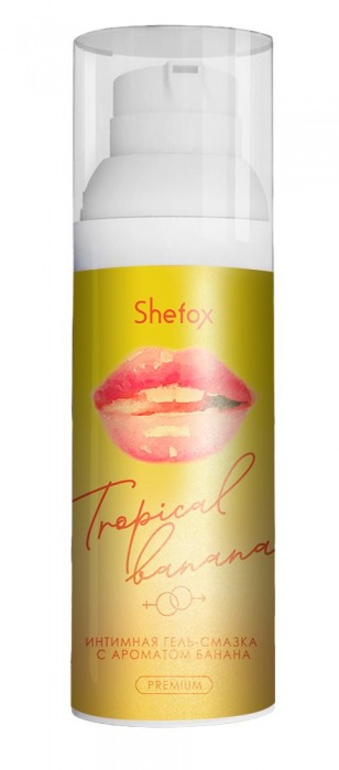 Интимная гель-смазка Shefox Premium «Тропический банан» - 50 мл. - Shefox - купить с доставкой в Астрахани