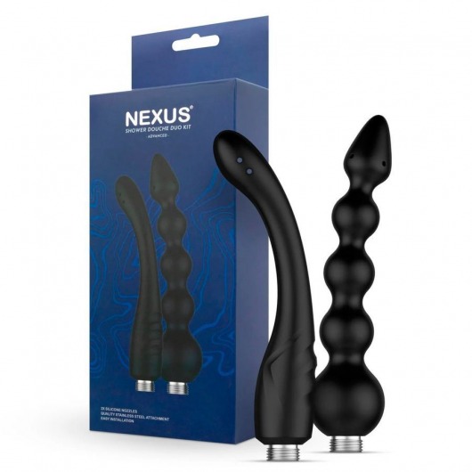 Набор из 2 насадок для анального душа Shower Douche Duo Kit - Nexus Range - купить с доставкой в Астрахани