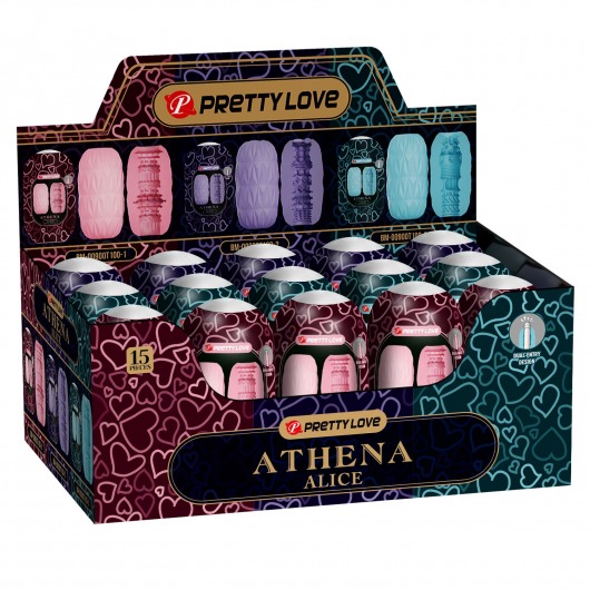 Набор из 15 мастурбаторов Athena Alice - Baile - в Астрахани купить с доставкой