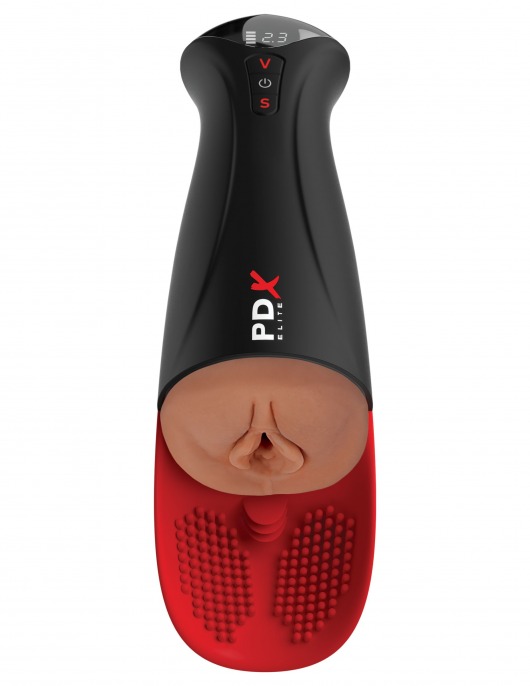 Мастурбатор-вагина в колбе с вибрацией Fuck-O-Matic Pro XL - Pipedream - в Астрахани купить с доставкой