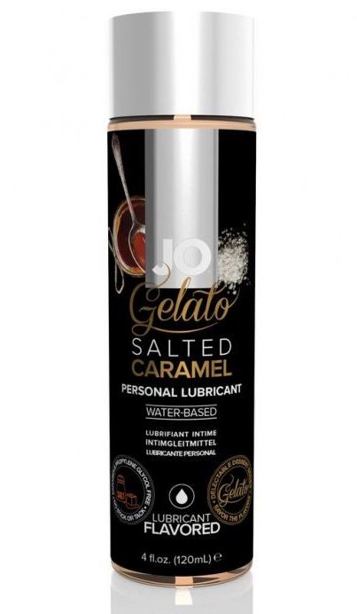 Лубрикант с ароматом солёной карамели JO GELATO SALTED CARAMEL - 120 мл. - System JO - купить с доставкой в Астрахани