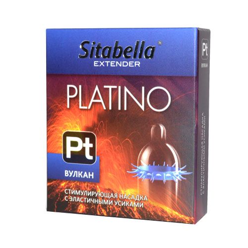 Стимулирующая насадка с усиками Platino  Вулкан - Sitabella - купить с доставкой в Астрахани