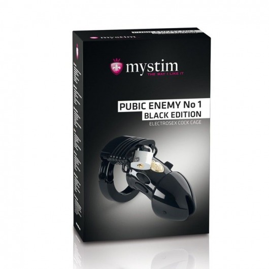 Пояс верности с электростимуляцией Mystim Pubic Enemy No1 Black Edition - MyStim - купить с доставкой в Астрахани