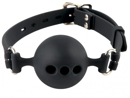 Силиконовый кляп-шар с отверстиями для дыхания Silicone Breathable Ball Gag Small - Pipedream - купить с доставкой в Астрахани